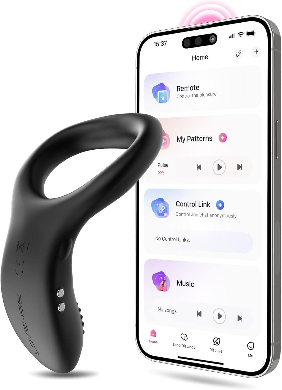 Lovense Diamo, anneau pénien vibrant connecté avec contrôle par application